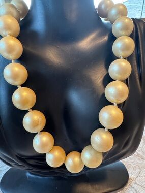 Monet Gold-ToneHand Knotted  Pearl Bead Necklace